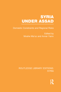 Cover image: Syria Under Assad (RLE Syria) 1st edition 9780415735001