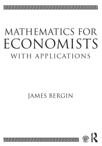 表紙画像: Mathematics for Economists with Applications 1st edition 9780415638272