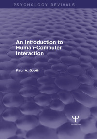 Imagen de portada: An Introduction to Human-Computer Interaction (Psychology Revivals) 1st edition 9781848723146