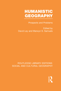 Imagen de portada: Humanistic Geography (RLE Social & Cultural Geography) 1st edition 9780415734868