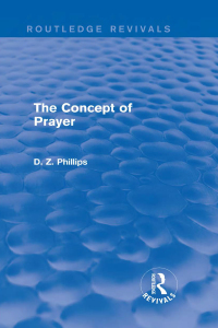 Cover image: The Concept of Prayer (Routledge Revivals) 1st edition 9780415734554