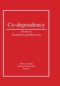 Imagen de portada: Co-Dependency 1st edition 9780866569422