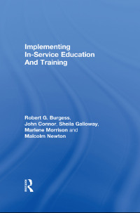 Cover image: Implementing In-Service Education And Training 1st edition 9780750701853