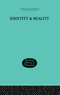 Cover image: Identity & Reality 1st edition 9780415848893