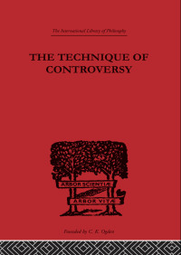 Imagen de portada: The Technique of Controversy 1st edition 9780415614290