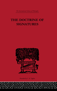 表紙画像: The Doctrine of Signatures 1st edition 9780415225663