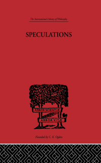 表紙画像: Speculations 1st edition 9780415225601