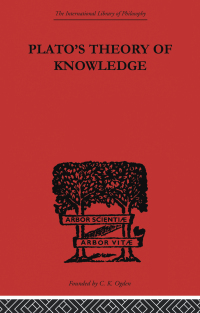 Imagen de portada: Plato's Theory of Knowledge 1st edition 9780415613958