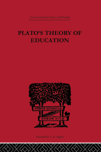 Cover image: Plato's Theory of Education 1st edition 9780415613934