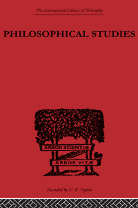 Omslagafbeelding: Philosophical Studies 1st edition 9780415613842