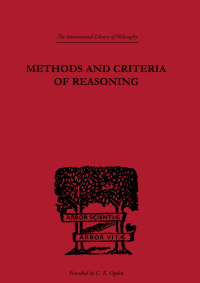 Titelbild: Methods and Criteria of Reasoning 1st edition 9780415613804