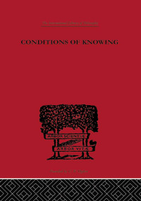 Imagen de portada: Conditions of Knowing 1st edition 9780415225274