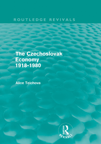 Imagen de portada: The Czechoslovak Economy 1918-1980 (Routledge Revivals) 1st edition 9780415609494