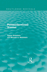 Imagen de portada: Postmodernized Simmel 1st edition 9780415609258