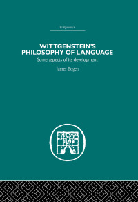 表紙画像: Wittgenstein's Philosophy of Language 1st edition 9780415489461