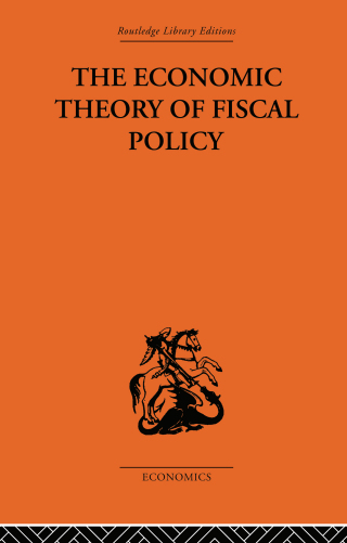 Imagen de portada: The Economic Theory of Fiscal Policy 1st edition 9780415313995