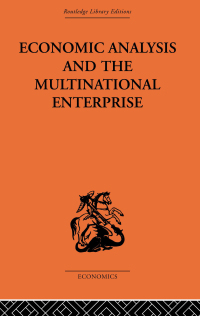 Cover image: Economic Analysis and Multinational Enterprise 1st edition 9780415488877