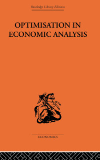 Cover image: Optimisation in Economic Analysis 1st edition 9781032809168