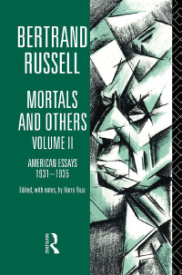 Cover image: Mortals and Others, Volume II 1st edition 9780415178662