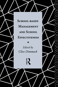 Omslagafbeelding: School-Based Management and School Effectiveness 1st edition 9780415083133