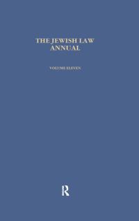 Titelbild: Jewish Law Annual (Vol 11) 1st edition 9783718605835