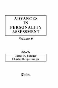Titelbild: Advances in Personality Assessment 1st edition 9780898596601