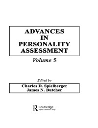 Imagen de portada: Advances in Personality Assessment 1st edition 9780898595598