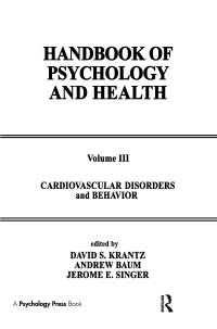 صورة الغلاف: Cardiovascular Disorders and Behavior 1st edition 9780898591859