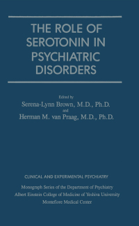 Imagen de portada: Role Of Serotonin In Psychiatric Disorders 1st edition 9780876305898