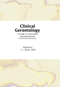 Cover image: Clinical Gerontology 1st edition 9780866565363