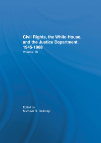 Imagen de portada: Justice Department Civil Rights Policies Prior to 1960 1st edition 9780824033842