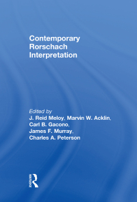 Imagen de portada: Contemporary Rorschach Interpretation 1st edition 9780805819205