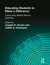 Imagen de portada: Educating Students to Make a Difference 1st edition 9781138993327