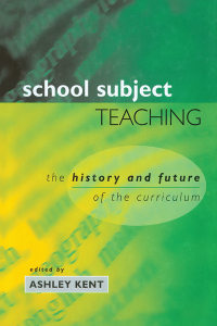 Cover image: School Subject Teaching 1st edition 9780749433772