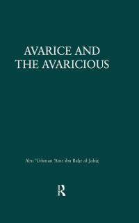 Cover image: Avarice & The Avaricious 1st edition 9780710306456