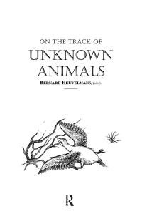 Titelbild: On The Track Of Unknown Animals 1st edition 9780710304988