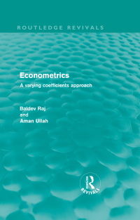 Cover image: Econometrics (Routledge Revivals) 1st edition 9780415606936