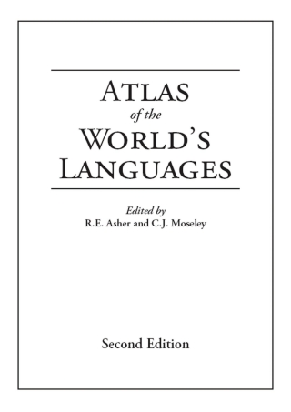 Cover image: Atlas of the World's Languages 2nd edition 9780415310741