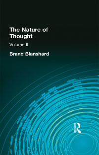 Cover image: The Nature of Thought 1st edition 9780415296076