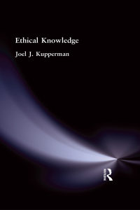 Cover image: Ethical Knowledge 1st edition 9781138870864
