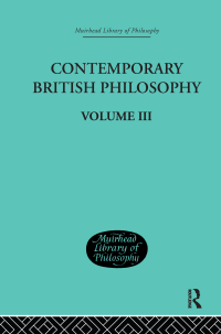 Cover image: Contemporary British Philosophy 1st edition 9781138870710