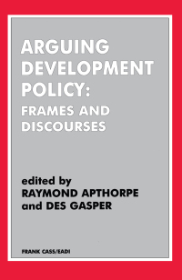 Cover image: Arguing Development Policy 1st edition 9780714642949