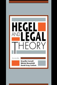 Cover image: Hegel and Legal Theory 1st edition 9780415901635