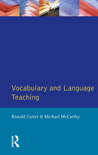 صورة الغلاف: Vocabulary and Language Teaching 1st edition 9781138145689