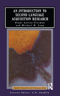 Imagen de portada: An Introduction to Second Language Acquisition Research 1st edition 9781138171626