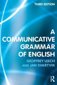 Cover image: A Communicative Grammar of English 3rd edition 9781138292819