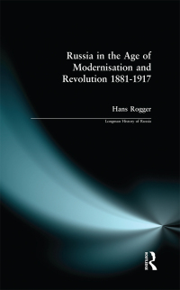 Cover image: Russia in the Age of Modernisation and Revolution 1881 - 1917 1st edition 9780582489127