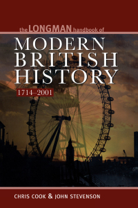 Titelbild: Longman Handbook to Modern British History 1714 - 2001 4th edition 9780582423947