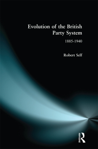 Omslagafbeelding: Evolution of the British Party System 1st edition 9781138166325