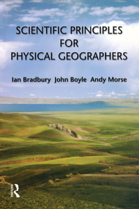 Omslagafbeelding: Scientific Principles for Physical Geographers 1st edition 9780582369368